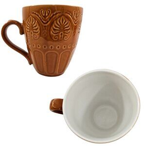 Pfaltzgraff Everyday Dolce Embossed Stoneware 16 Oz Cups Mugs - Set of 2